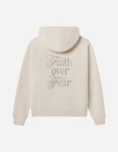 Load image into Gallery viewer, Faith Over Fear Taupe Unisex Hoodie