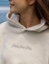 Load image into Gallery viewer, Faith Over Fear Taupe Unisex Hoodie