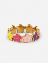 Load image into Gallery viewer, Floral Enamel Ring
