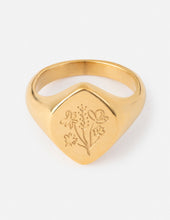 Load image into Gallery viewer, Floral Signet Ring