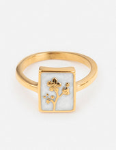 Load image into Gallery viewer, Flower Rectangular Ring