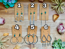 Load image into Gallery viewer, earrings - real turquoise - not sterling