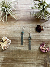 Load image into Gallery viewer, Mini chic Turquoise earnings dangle with real turquoise
