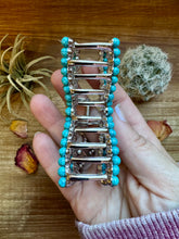 Load image into Gallery viewer, Turquoise magnesite bead bow hair clips