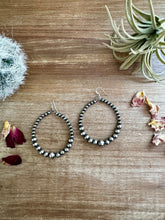Load image into Gallery viewer, Only Sterling Silver Pearls Hoops