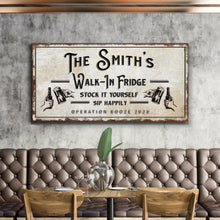 Load image into Gallery viewer, Walk-In Fridge Stock It Yourself Bar Sign