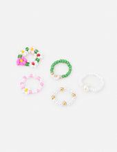 Load image into Gallery viewer, Garden Beaded Ring Set