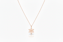 Load image into Gallery viewer, Snowflake Elegance Necklace - Sterling Silver Winter Charm