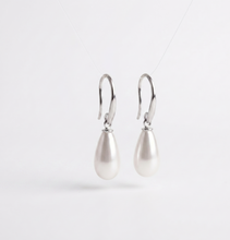 Load image into Gallery viewer, Luxe Pearl Drop Earrings - Iridescent Mother of Pearl Elegance