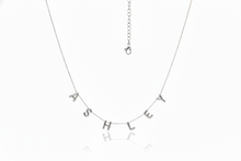 Load image into Gallery viewer, Personalized Bubble Letter Name Necklace in 925 Sterling Silver