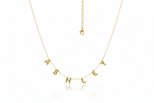 Load image into Gallery viewer, Personalized Bubble Letter Name Necklace in 925 Sterling Silver