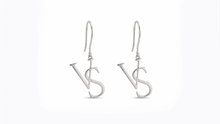 Load image into Gallery viewer, Personalized Dangle Earrings - Custom Two Letters Design for Women