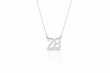 Load image into Gallery viewer, Personalized Number Necklace by SilverGoldandRose