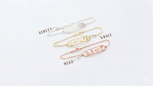 Load image into Gallery viewer, SilverGoldandRose Egyptian Goddess Hieroglyph Bracelet