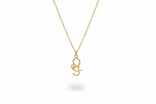 Load image into Gallery viewer, Zodiac Sign and Initial Necklace by SilverGoldandRose