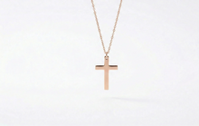 Load image into Gallery viewer, Radiant Faith Cross Necklace in Silver, Gold and Rose