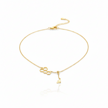 Load image into Gallery viewer, Bee Inspired Moveable Honeycomb Honey Bee Necklace in Sterling Silver