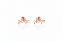 Load image into Gallery viewer, Custom Name Stud Earrings in 925 Sterling Silver