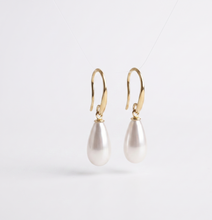Load image into Gallery viewer, Luxe Pearl Drop Earrings - Iridescent Mother of Pearl Elegance