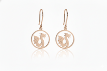 Load image into Gallery viewer, Dragonfly Jewelry Sterling Silver Dragon Dangle Earrings – Celebrate Chinese New Year in Style