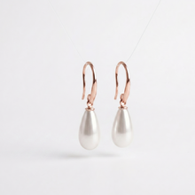 Load image into Gallery viewer, Luxe Pearl Drop Earrings - Iridescent Mother of Pearl Elegance