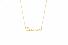 Load image into Gallery viewer, Solid Gold Personalized Name Necklace