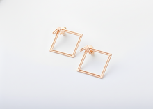 Load image into Gallery viewer, Square Ear Jacket Earrings