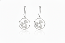 Load image into Gallery viewer, Dragonfly Jewelry Sterling Silver Dragon Dangle Earrings – Celebrate Chinese New Year in Style