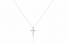 Load image into Gallery viewer, CZ Diamond Cross Necklace in 925 Sterling Silver