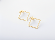 Load image into Gallery viewer, Square Ear Jacket Earrings