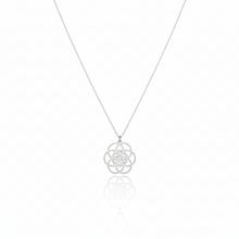 Load image into Gallery viewer, Seed of Life Pendant Necklace in 925 Sterling Silver