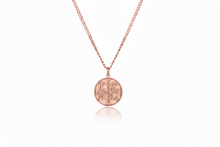 Load image into Gallery viewer, Eastern Orthodox Cross Necklace | Engraved Disc with IC XC NIKA Charm