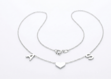 Load image into Gallery viewer, Initial Heart Necklace | Delicate Personalized Jewelry for Women