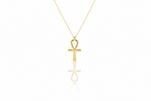 Load image into Gallery viewer, Ankh Necklace - Sterling Silver, Gold &amp; Rose Gold Designs