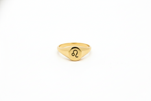 Load image into Gallery viewer, Celestial Charms Custom Zodiac Signet Ring - Sterling Silver Astrology Gift