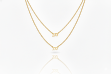 Load image into Gallery viewer, Intertwined Angel Number Necklace - Inspiring Design with Curb Chain