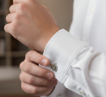 Load image into Gallery viewer, Personalized Crest Cufflinks - Family Heritage Jewelry