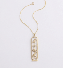 Load image into Gallery viewer, Unique Egypt Cartouche Necklace - Stunning Hieroglyph Pendant