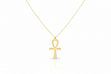 Load image into Gallery viewer, Ankh Necklace - Sterling Silver, Gold &amp; Rose Gold Designs