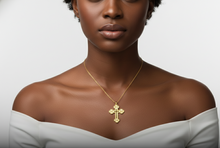 Load image into Gallery viewer, Orthodox Cross Necklace - Timeless Faith Symbol