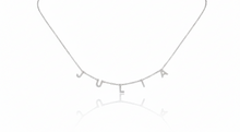 Load image into Gallery viewer, Pave Initial CZ Diamond Letter Necklace in Sterling Silver