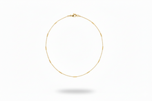 Load image into Gallery viewer, Shimmering Sterling Silver Satellite Choker Necklace - Dainty Bar Chain Elegance