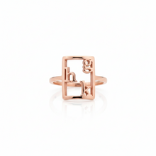 Load image into Gallery viewer, Personalized Unique Design Silver Initial Ring