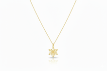 Load image into Gallery viewer, Snowflake Elegance Necklace - Sterling Silver Winter Charm
