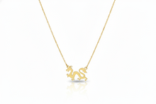 Load image into Gallery viewer, 14K Gold Dragon Necklace - Bold Chinese Astrology Charm for Good Luck &amp; Inspiration