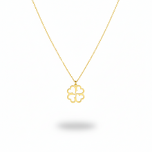 Load image into Gallery viewer, Lucky Four Leaf Clover Necklace in 925 Sterling Silver