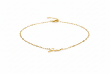 Load image into Gallery viewer, 14K Gold Paper Clip Name Necklace - Elegant Sterling Silver Link Chain