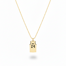 Load image into Gallery viewer, Hoop Dreams Personalized Sterling Silver Basketball Necklace - Custom Name &amp; Number