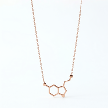 Load image into Gallery viewer, Dopamine Jewelry | Dopamine Molecule Necklace | 925 Sterling Silver | Inspiring Chemistry Gift for Happiness Lovers