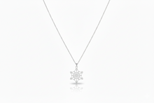 Load image into Gallery viewer, Snowflake Elegance Necklace - Sterling Silver Winter Charm